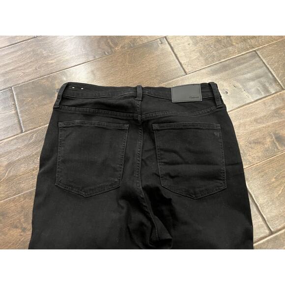 Madewell Black Womens Distressed Roadtripper Denim Skinny Jeans Size 28 - Picture 4 of 12